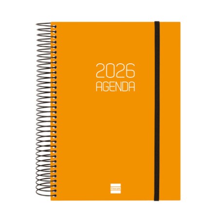 30454-AGENDA 2026 BASIC OPAQUE E10 155X212MM DIA PAGINA NARANJA FINOCAM 742912926