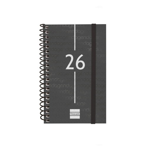 30464-AGENDA 2026 BASIC YEAR E3 79X127MM SEMANA VISTA HORIZONTAL NEGRO FINOCAM 741426026
