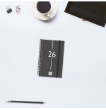 30465-AGENDA 2026 BASIC YEAR E3 79X127MM SEMANA VISTA HORIZONTAL NEGRO FINOCAM 741426026