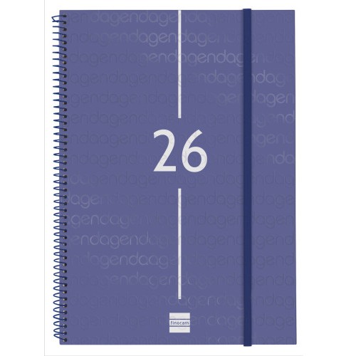 30472-AGENDA 2026 BASIC YEAR E40 210X297MM SEMANA VISTA HORIZONTAL AZUL FINOCAM 741461026