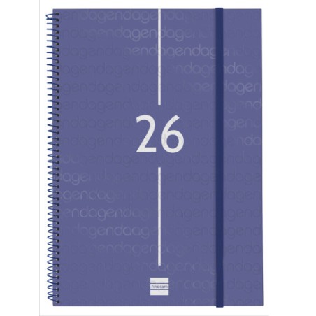 30472-AGENDA 2026 BASIC YEAR E40 210X297MM SEMANA VISTA HORIZONTAL AZUL FINOCAM 741461026