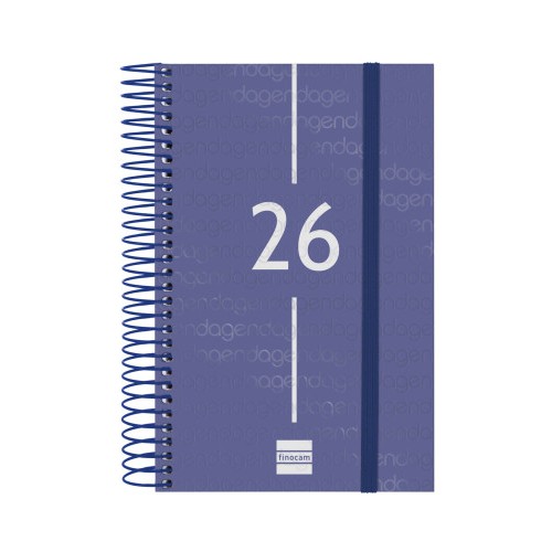 30476-AGENDA 2026 BASIC YEAR E5 117X181MM DIA PAGINA AZUL FINOCAM 741091026