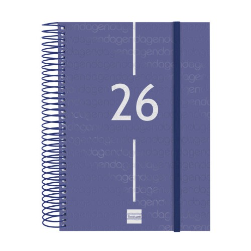 30482-AGENDA 2026 BASIC YEAR E10 155X212MM DIA PAGINA AZUL FINOCAM 741101026