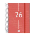 30484-AGENDA 2026 BASIC YEAR E10 155X212MM DIA PAGINA ROJO FINOCAM 741103026