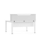 3049-MODULO RECEPCION ALTILLO 160CM BLANCO / BLANCO. MEDIDAS 160X40X30CM. (MESA NO INCLUIDA EN EL PRECIO, SE COMPRA APAR