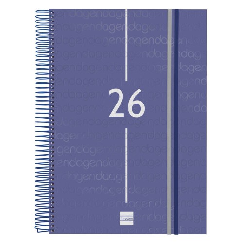 30490-AGENDA 2026 BASIC YEAR E40 210X297MM DIA PAGINA AZUL FINOCAM 741111026