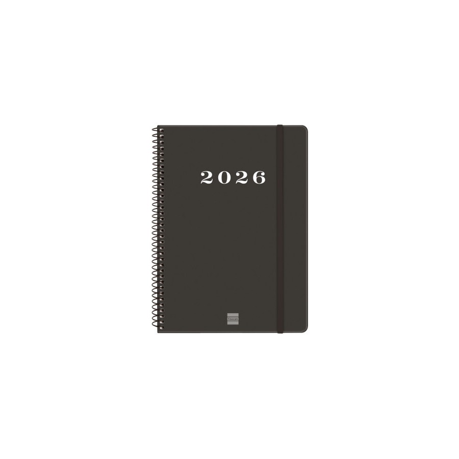 30498-AGENDA 2026 BASIC MY E10 155X212MM SEMANA VISTA HORIZONTAL NEGRO FINOCAM 743506026