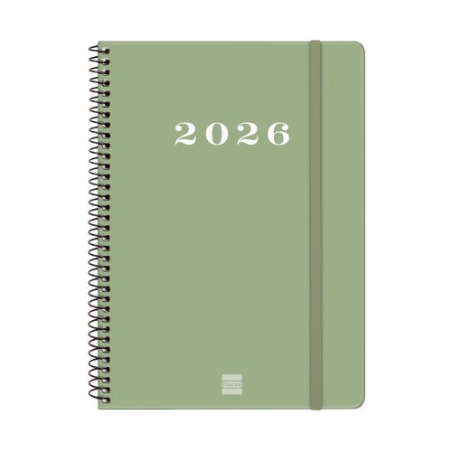 30500-AGENDA 2026 BASIC MY E10 155X212MM SEMANA VISTA HORIZONTAL VERDE FINOCAM 743502026