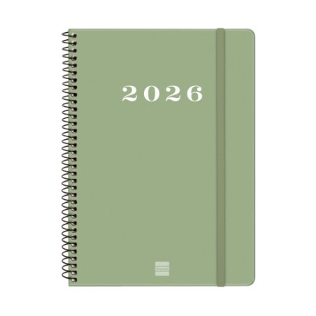 30500-AGENDA 2026 BASIC MY E10 155X212MM SEMANA VISTA HORIZONTAL VERDE FINOCAM 743502026