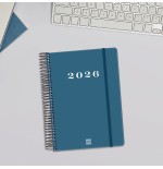 30504-AGENDA 2026 BASIC MY E10 155X212MM DIA PAGINA AZUL FINOCAM 743521026