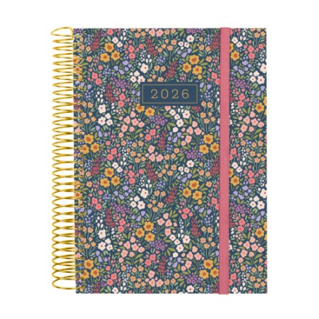 30524-AGENDA 2026 TRENDY DESIGN E10 155X212MM DIA PAGINA FLORA FINOCAM 742313026