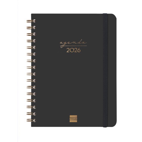 30526-AGENDA 2026 TRENDY ALMA E10 155X212MM SEMANA VISTA HORIZONTAL NEGRO FINOCAM 762020126