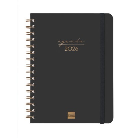 30526-AGENDA 2026 TRENDY ALMA E10 155X212MM SEMANA VISTA HORIZONTAL NEGRO FINOCAM 762020126
