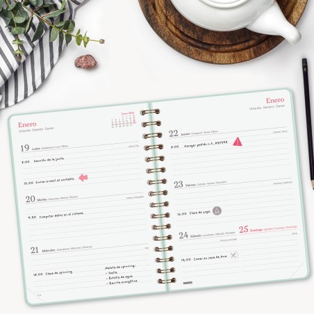 30529-AGENDA 2026 TRENDY ALMA E10 155X212MM SEMANA VISTA HORIZONTAL MENTA FINOCAM 762020326