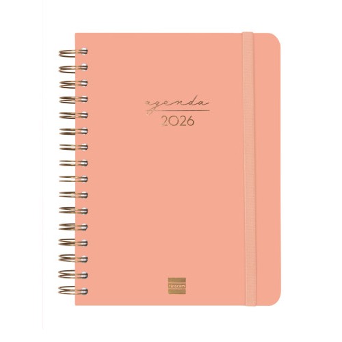 30541-AGENDA 2026 TRENDY ALMA E10 155X212MM DIA PAGINA CORAL FINOCAM 762040526