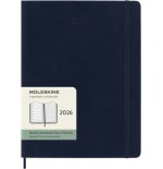 30572-AGENDA 2026 TAPA BLANDA 12 MESES SEMANAL XL (19 X 25 CM) AZUL ZAFIRO MOLESKINE DSB2012WN4Y26