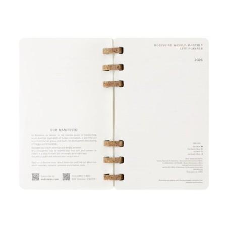 30575-AGENDA 2026 TAPA BLANDA 12 MESES ESPIRAL L (13 X 21 CM) NEGRA MOLESKINE DSSPB12MWH3Y26