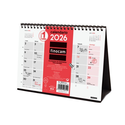 30579-CALENDARIO 2026 SOBREMESA NEUTRO ESCRIBIR S 210X150MM FINOCAM 780100026