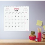 30584-CALENDARIO 2026 PARED TRENDY CHIC ESCRIBIR 300X300MM BLANCO FINOCAM 787007326