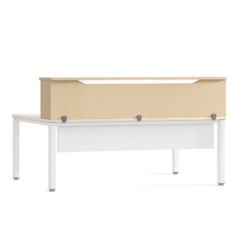 3059-MODULO RECEPCION ALTILLO 200CM HAYA / HAYA. MEDIDAS 200X40X30CM. (MESA NO INCLUIDA EN EL PRECIO, SE COMPRA APARTE)
