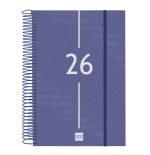 30590-AGENDA 2026 BASIC YEAR E11 165X242MM DIA PAGINA AZUL FINOCAM 742071026