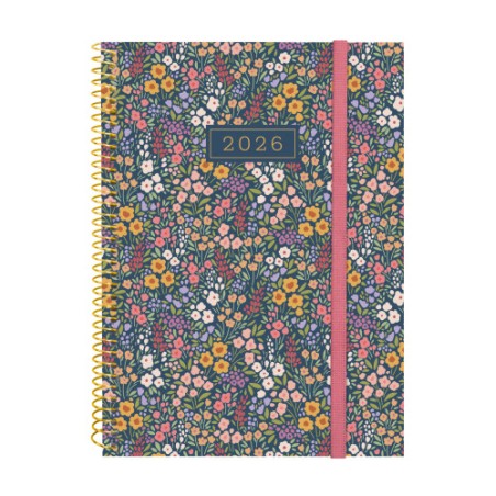 30599-AGENDA 2026 TRENDY DESIGN E10 155X212MM SEMANA VISTA HORIZONTAL FLORA FINOCAM 742233026