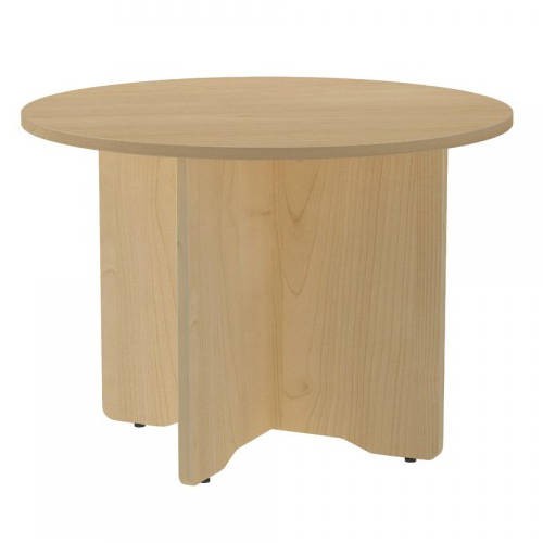 3067-MESA DE REUNIONES REDONDA 100CM DE DIAMETRO. ALTURA 72CM. COLOR: PATA HAYA / TABLERO HAYA ROCADA 3005AA01V24
