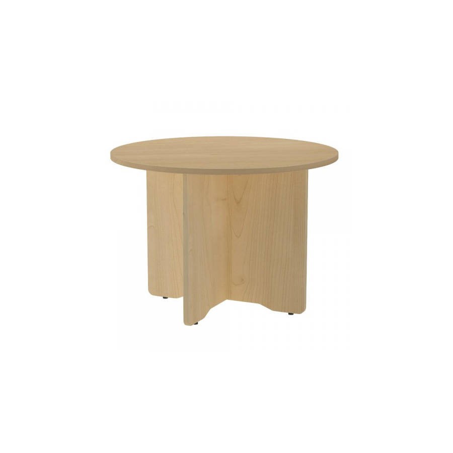 3067-MESA DE REUNIONES REDONDA 100CM DE DIAMETRO. ALTURA 72CM. COLOR: PATA HAYA / TABLERO HAYA ROCADA 3005AA01V24