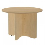 3068-MESA DE REUNIONES REDONDA 100CM DE DIAMETRO. ALTURA 72CM. COLOR: PATA ROBLE / TABLERO ROBLE ROCADA 3005AR08V24