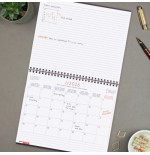 30689-PLANIFICADOR 2026 MES VERTICAL+NOTAS 250X200MM GRIS INTERNACIONAL FINOCAM 625505026