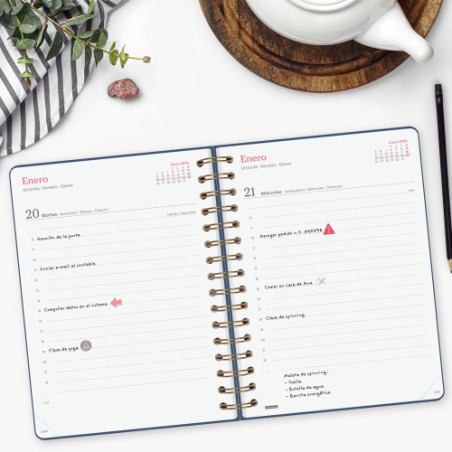 30700-AGENDA 2026 TRENDY ALMA E10 155X212MM DIA PAGINA AZUL FINOCAM 762040426