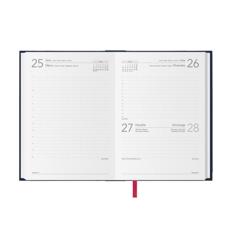 30758-AGENDA 2026 SINTEX DIA PAGINA 14 X 20 CM. COLOR NEGRO CATALAN DOHE 11408 - 26