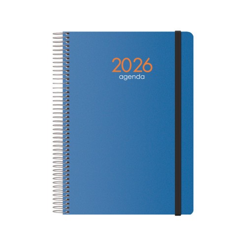 30775-AGENDA 2026 SYNCRO ESPIRAL SEMANA VISTA 15 X 21 CM. AZUL DOHE 11630 - 26