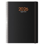 30777-AGENDA 2026 SYNCRO ESPIRAL DIA PAGINA 21 X 29 CM. NEGRO DOHE 11617 - 26