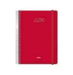 30804-AGENDA 2026 DENVER ESPIRAL DIA PAGINA 15 X 21 CM. COLOR ROJO DOHE 12719 - 26
