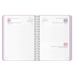 30811-AGENDA 2026 GLOSS ESPIRAL DIA PAGINA 12,5 X 18 CM. MORADO DOHE 12574 - 26