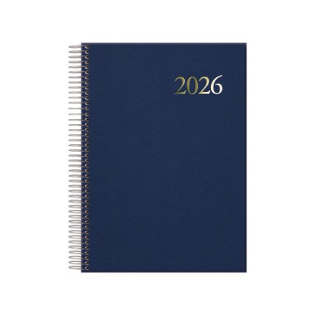 30814-AGENDA 2026 SEGOVIA ESPIRAL DIA PAGINA 14 X 20 CM. COLOR AZUL DOHE 12733 - 26