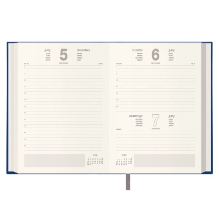 30827-AGENDA 2026 LISBOA DIA PAGINA 14 X 20 CM. COLOR AZUL CATALAN DOHE 12691 - 26