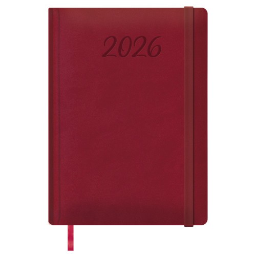 30864-AGENDA 2026 MANAOS DIA PAGINA 17 X 24 CM. COLOR BURDEOS DOHE 12755 - 26