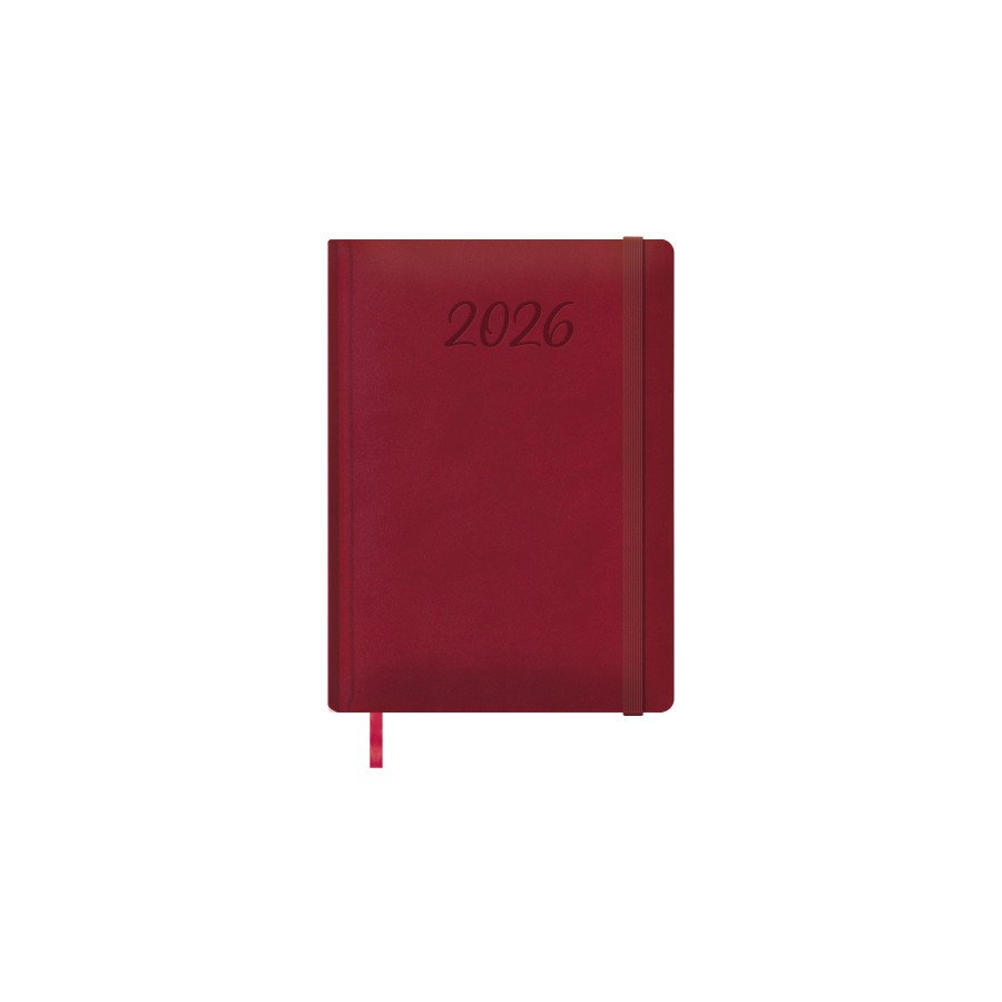 30864-AGENDA 2026 MANAOS DIA PAGINA 17 X 24 CM. COLOR BURDEOS DOHE 12755 - 26