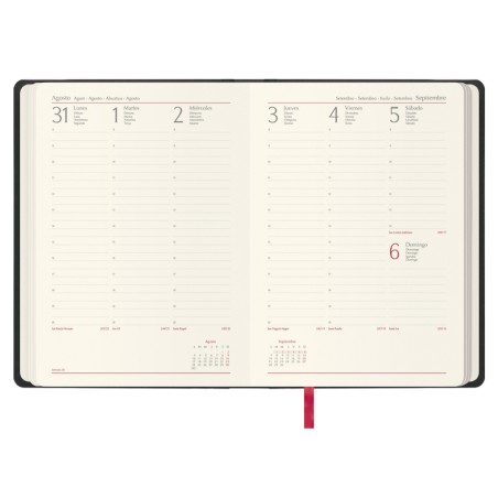 30869-AGENDA 2026 MANAOS SEMANA VISTA 17 X 24 CM. COLOR NEGRO DOHE 12761 - 26