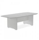 3093-MESA DE REUNIONES 220X100X72CM. COLOR: PATA ALUMINIO / TABLERO GRIS ROCADA 3003AN02V24