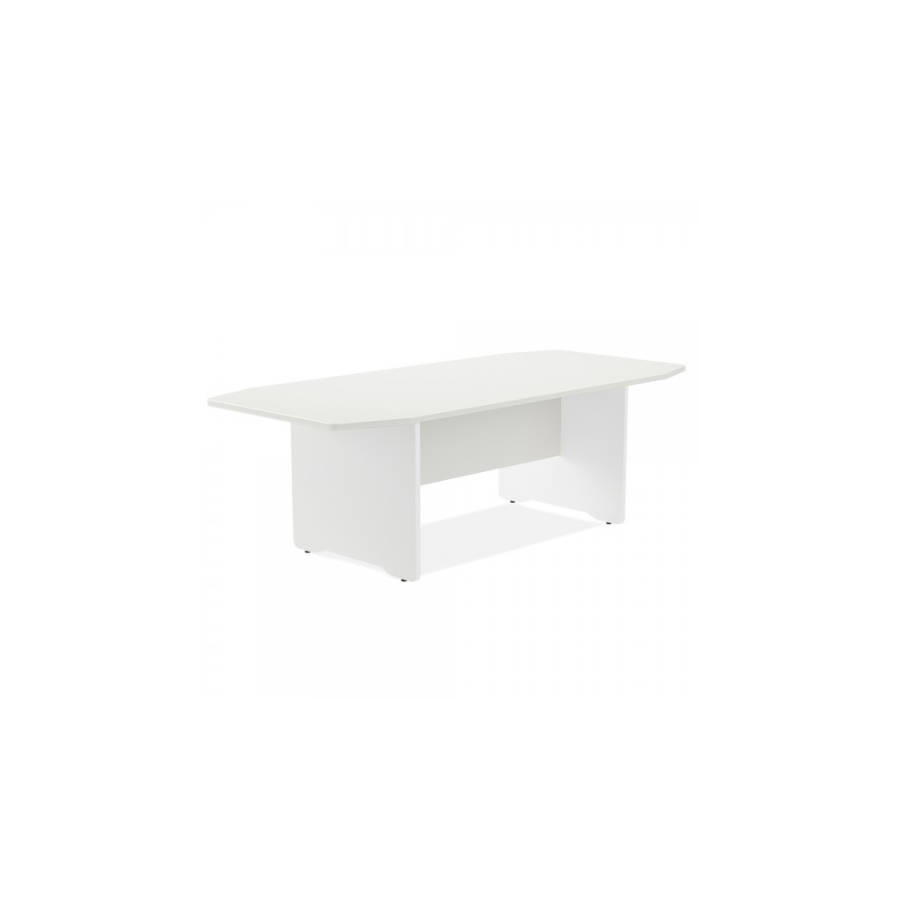 3094-MESA DE REUNIONES 220X100X72CM. COLOR: PATA BLANCA / TABLERO BLANCO ROCADA 3003AW04V24