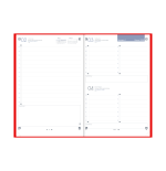 30943-AGENDA 2026 MINIMAL A5 15X21CM DIA PAGINA COLOR ROJO OXFORD 400201724