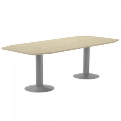 3095-MESA DE REUNIONES 220X100X72CM. COLOR: PATA METALICA GRIS / TABLERO HAYA ROCADA 3003AT01