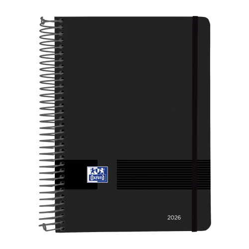 30950-AGENDA 2026 LIVE A5 15X21CM DIA PAGINA COLOR NEGRO OXFORD 400201730