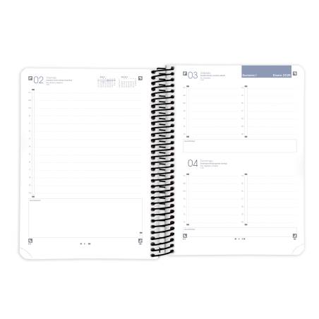 30951-AGENDA 2026 LIVE A5 15X21CM DIA PAGINA COLOR NEGRO OXFORD 400201730