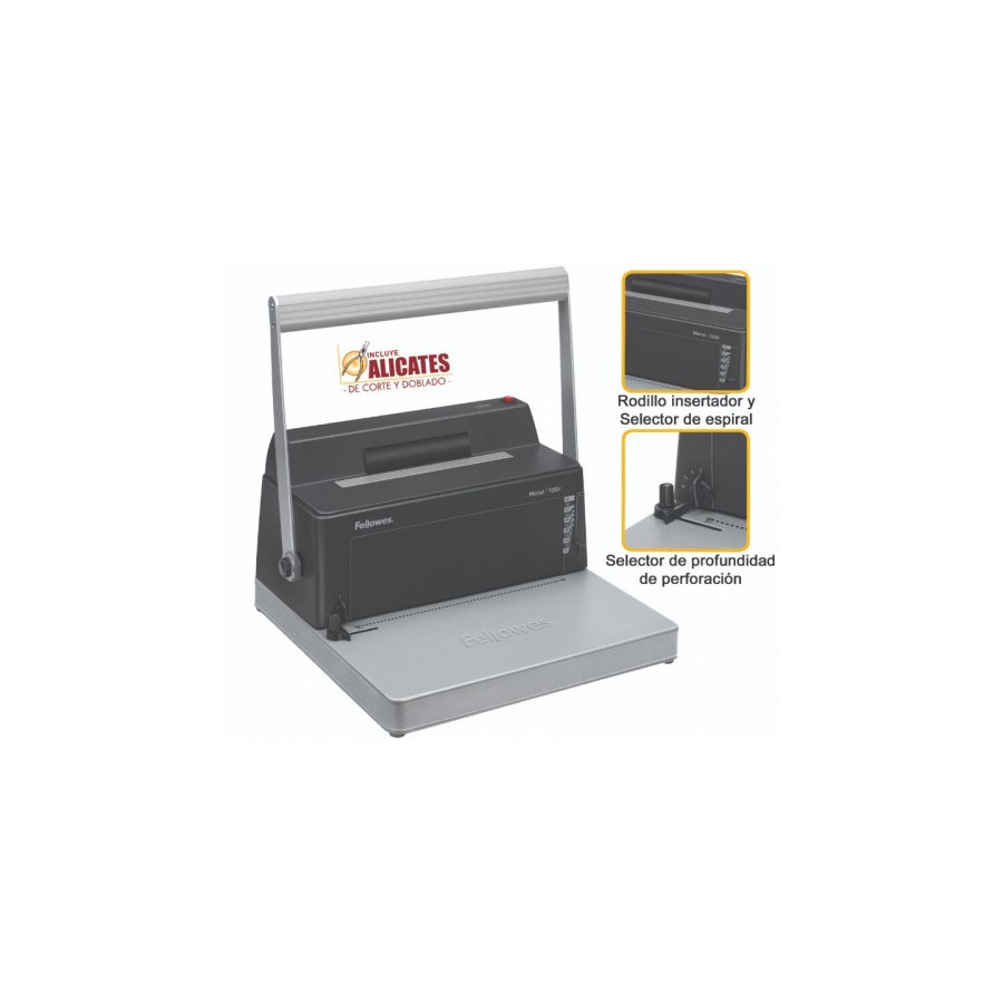 310-ENCUADERNADORA ESPIRAL METALICA 100R FELLOWES 0200401