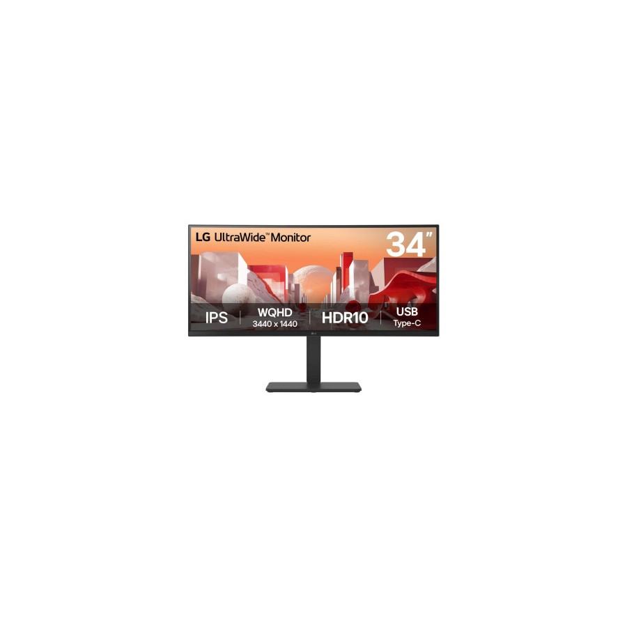 31037-LG 34BA75QE-B pantalla para PC 86,4 cm (34") 3440 x 1440 Pixeles Wide Quad HD LCD Negro