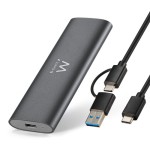 31055-Ewent EW7061 caja para disco duro externo Caja externa para unidad de estado solido (SSD) Gris Oscuro